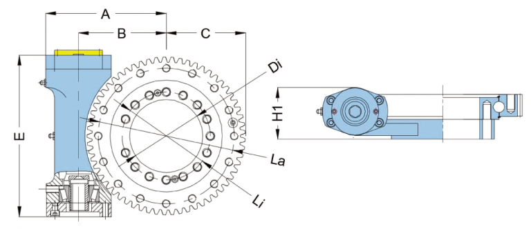 S series open slewing drive
