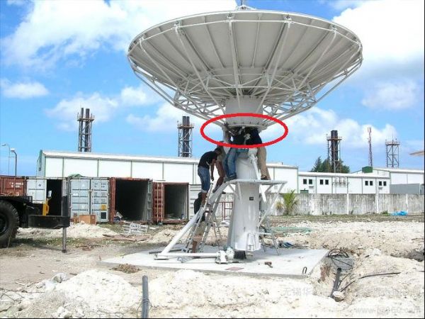 Satellite antenna slewing tracking